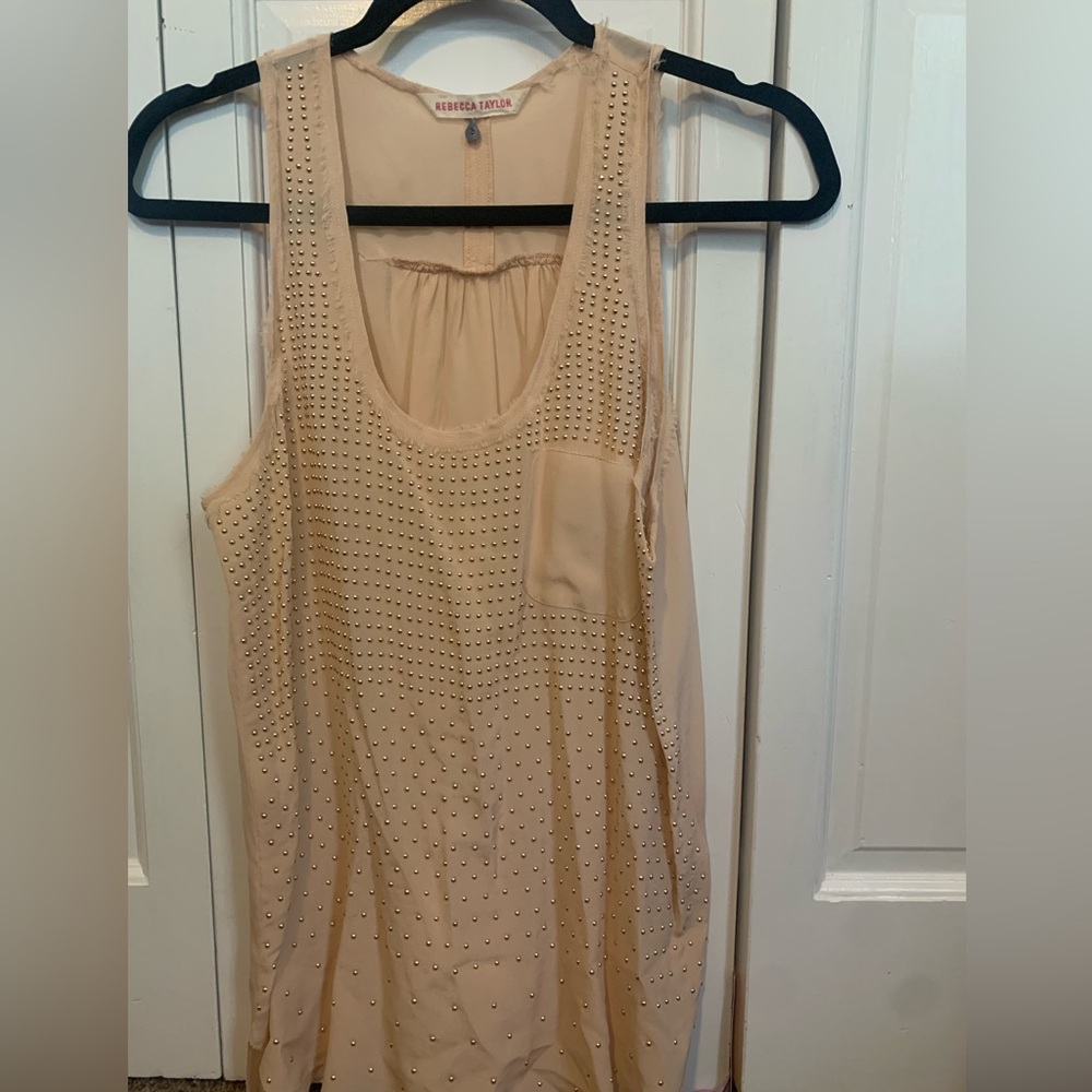 Rebecca Taylor beaded front tank top